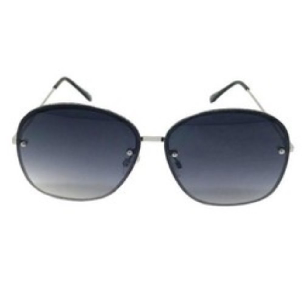 A New Day Women's Circle Sunglasses - Silver